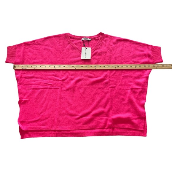 NWT Scott & Scott London Brontë 100% Cashmere Pink Fuchsia Sweater Size M - Picture 9 of 11